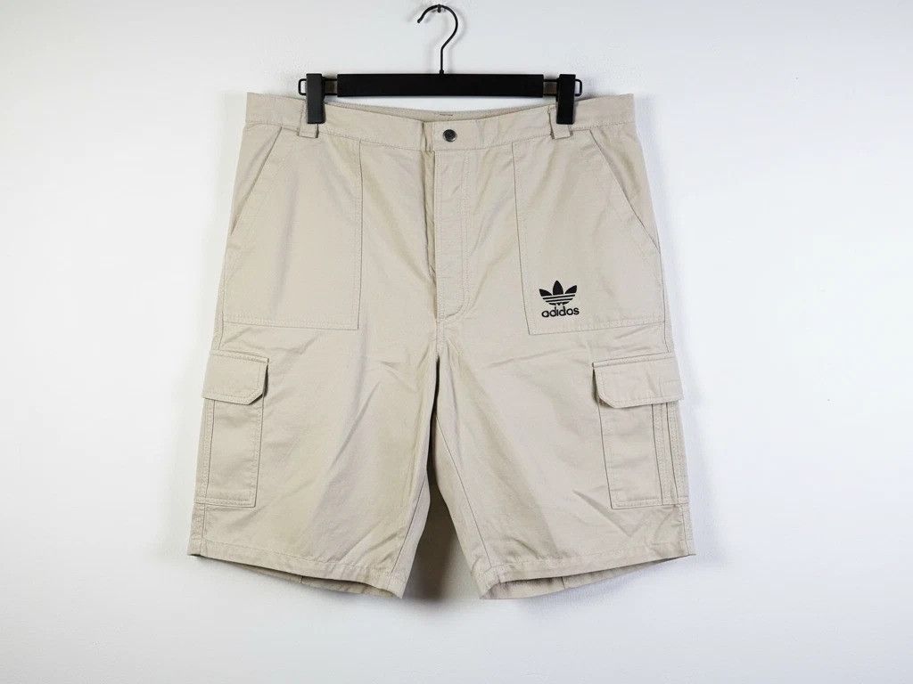 Adidas Adidas Trefoil Vintage Cargo Shorts Beige Cotton Men XL Y2K Size US 40 / EU 56 - 1 Thumbnail