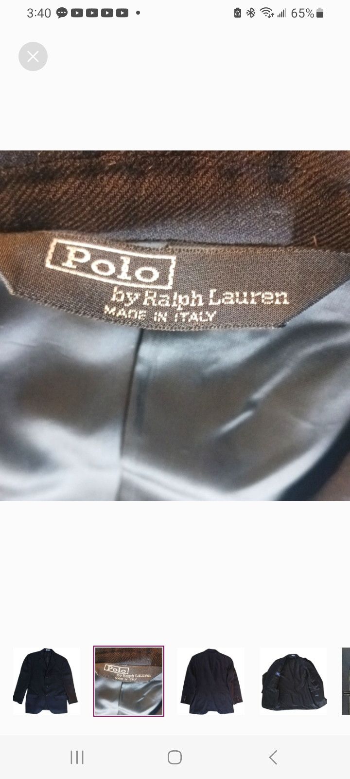 Polo Ralph Lauren Polo Ralph Lauren Blue Label Sports Jacket Size 38L - 4 Thumbnail
