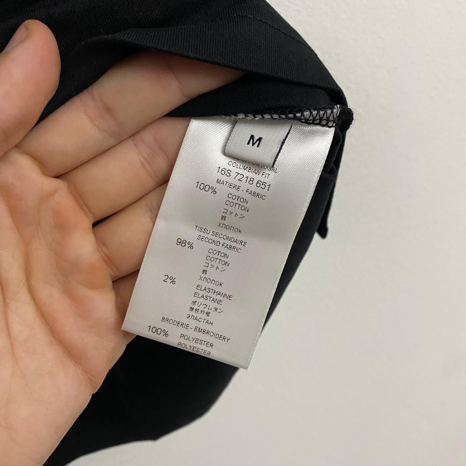 Givenchy Black Embroidered Star Pocket Band T-Shirt Size US M / EU 48-50 / 2 - 3 Thumbnail