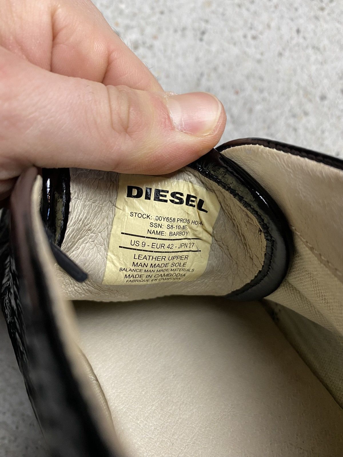 Diesel Diesel vintage patent leather shoes boots black transparent Size US 9 / EU 42 - 2 Thumbnail