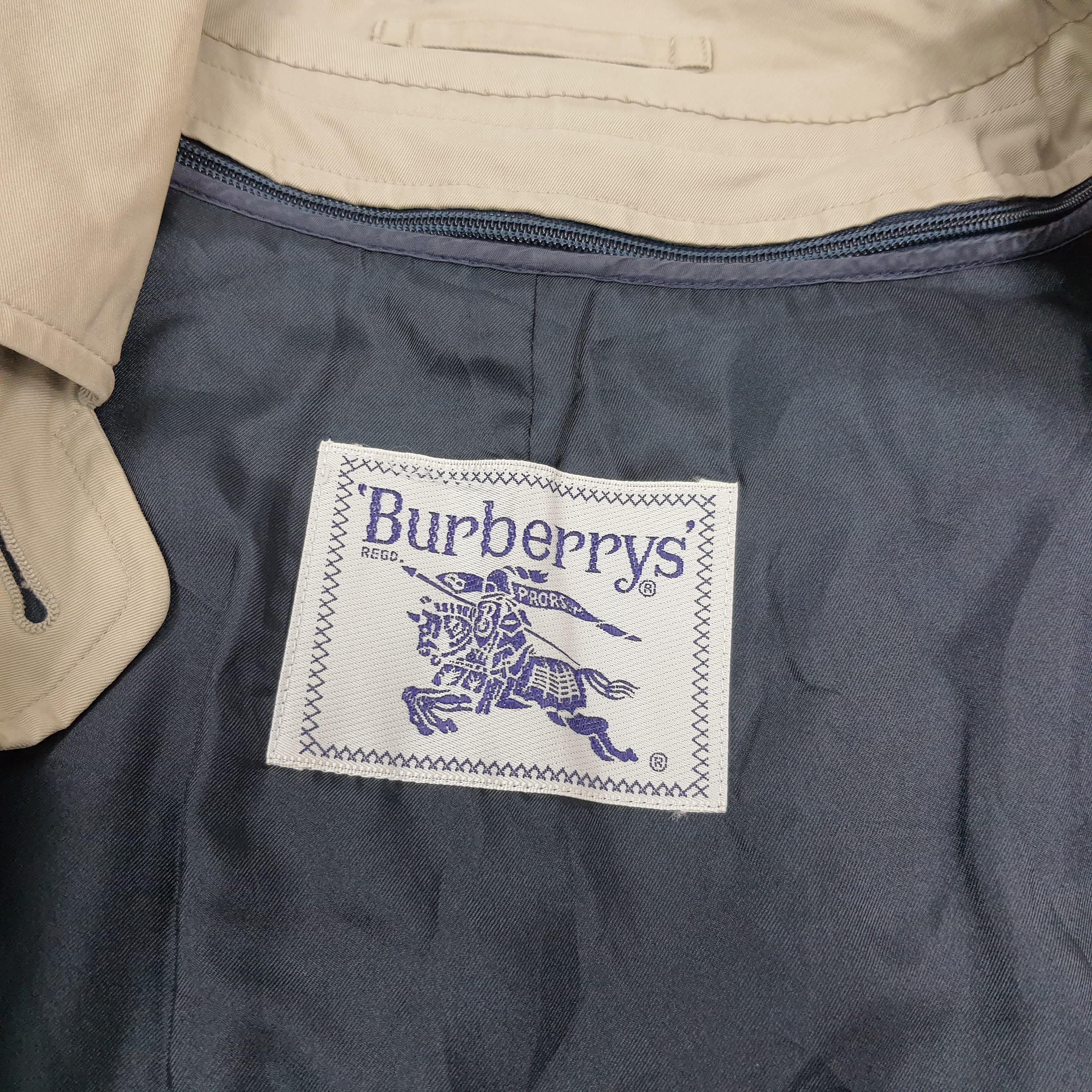 Burberry Vintage Burberrys Trench Coat Balmacaan Nova Check C309N2 Size L / US 10 / IT 46 - 6 Thumbnail