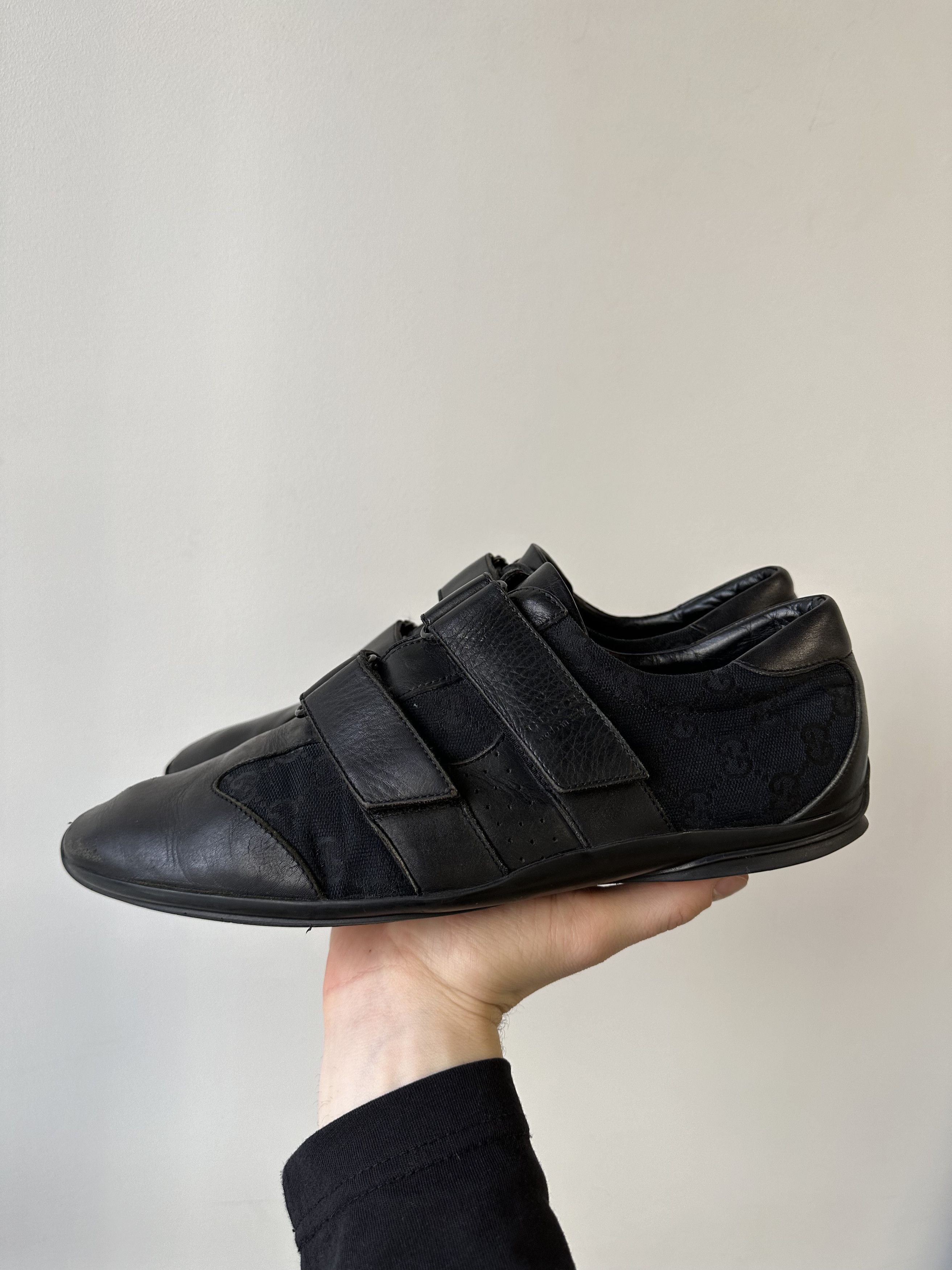 Designer × Gucci Gucci Monogram Vintage y2k Velcro Trainers Sneakers 5935AC Size US 8.5 / EU 41-42 - 1 Thumbnail