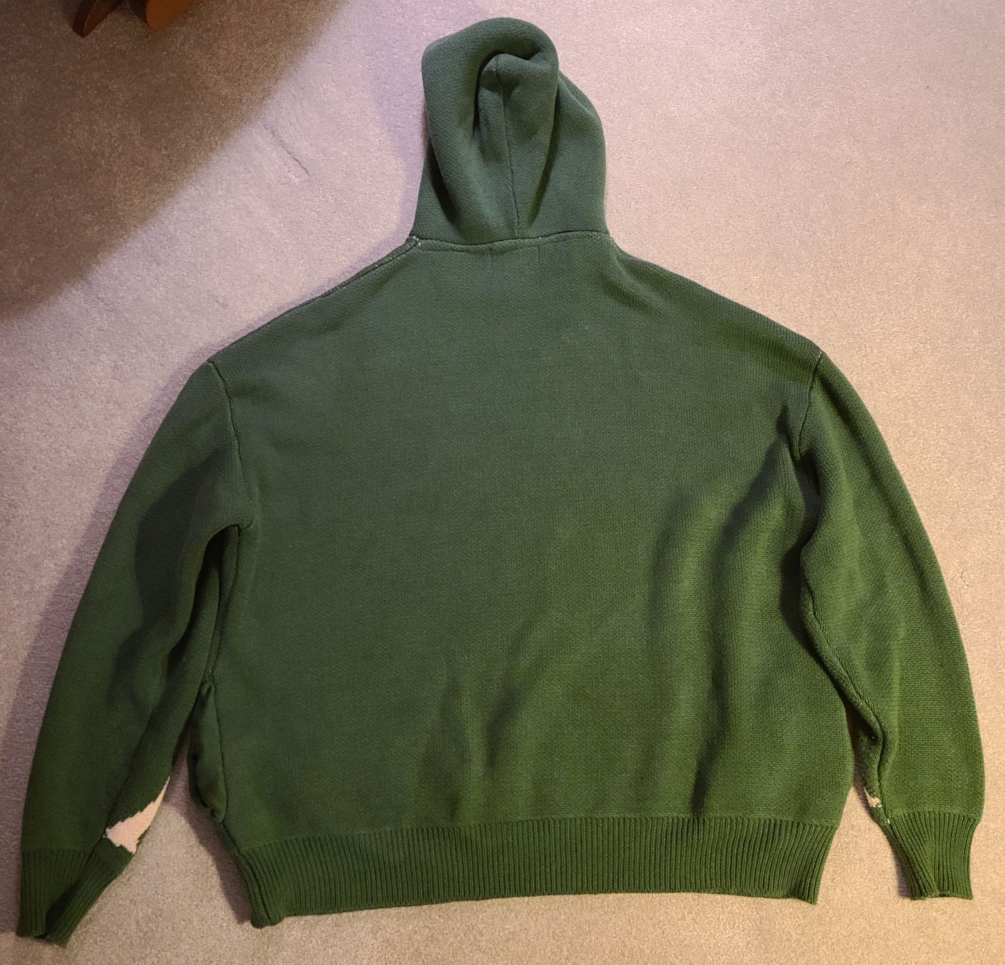 TeamSESH TeamSESH Oversized Knit Skeleton Hoodie (Fits like L) Size US M / EU 48-50 / 2 - 2 Thumbnail