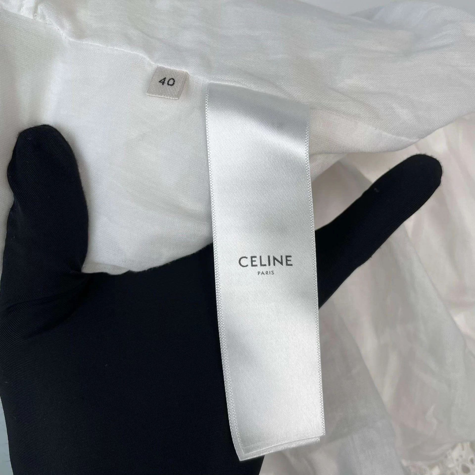 Celine Celine White Long Dress 40 EU Size M / US 6-8 / IT 42-44 - 4 Thumbnail