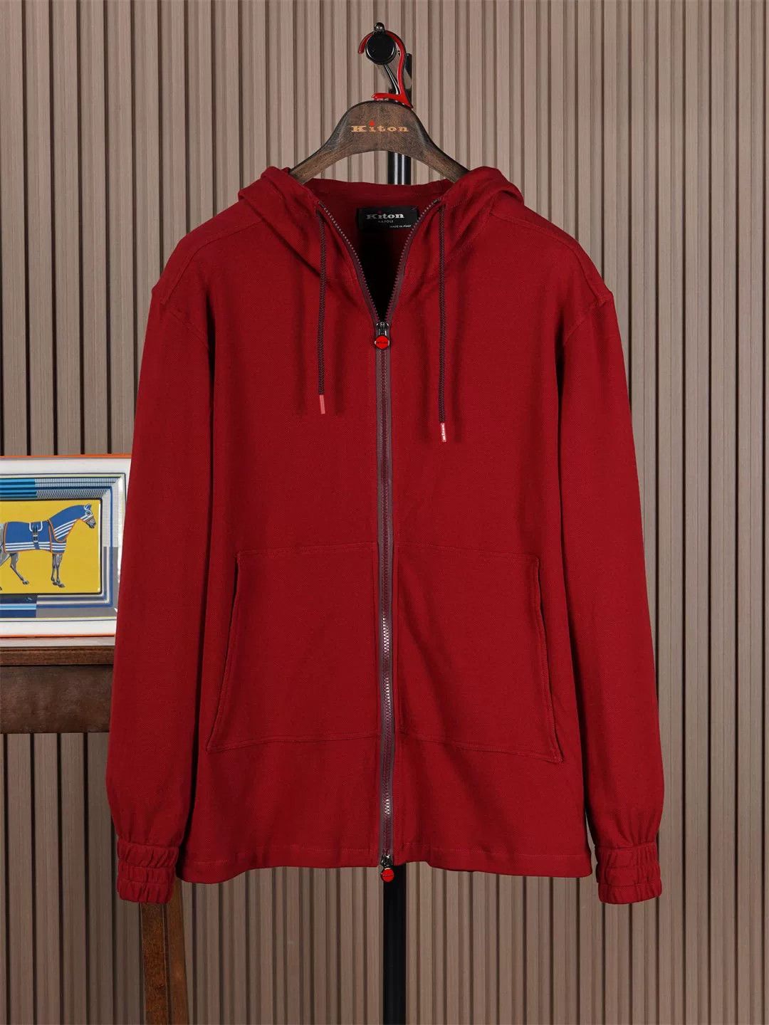 Kiton Kiton Lightweight Hooded Jacket Size US L / EU 52-54 / 3 - 1 Thumbnail