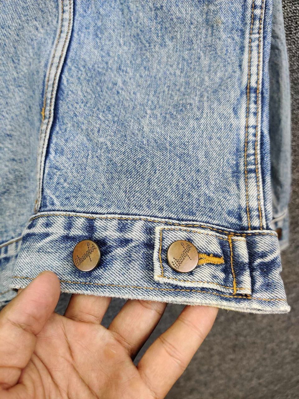 Edwin Vintage 90's Wrangler Trucker Denim Jacket Flare Size US L / EU 52-54 / 3 - 7 Thumbnail