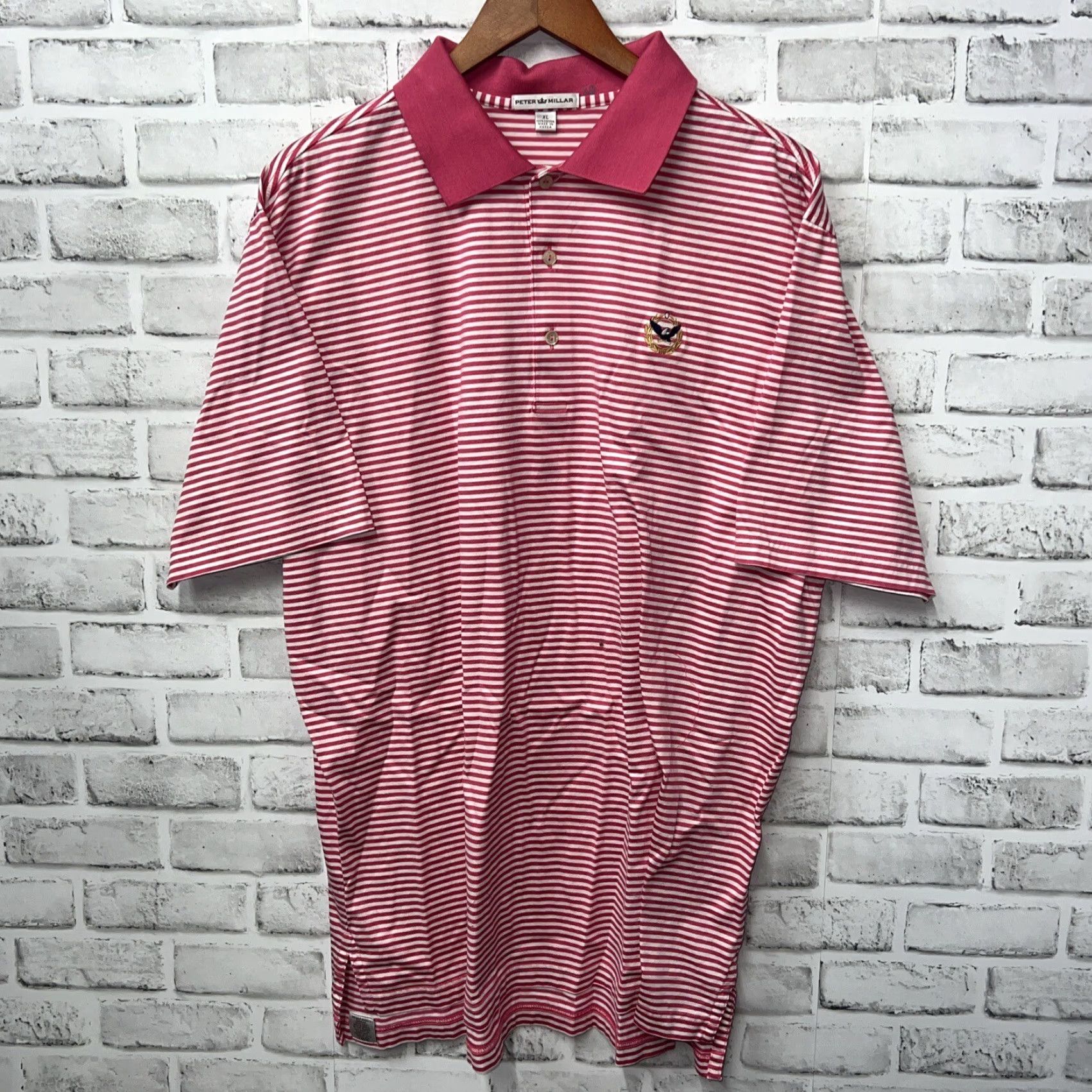 Peter Millar Peter Millar Polo Shirt Striped Pink Mens XL Size US XL / EU 56 / 4 - 2 Thumbnail