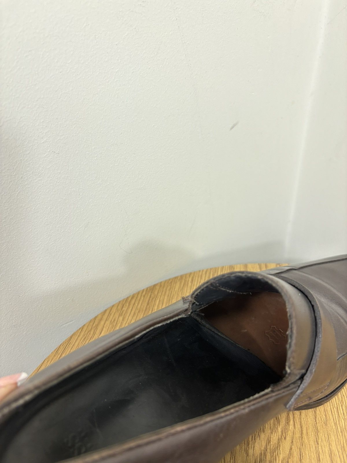 Hugo Boss Hugo Boss Men’s Brown Leather Venetian Loafers Dress Shoes Size US 8.5 / EU 41-42 - 20 Thumbnail
