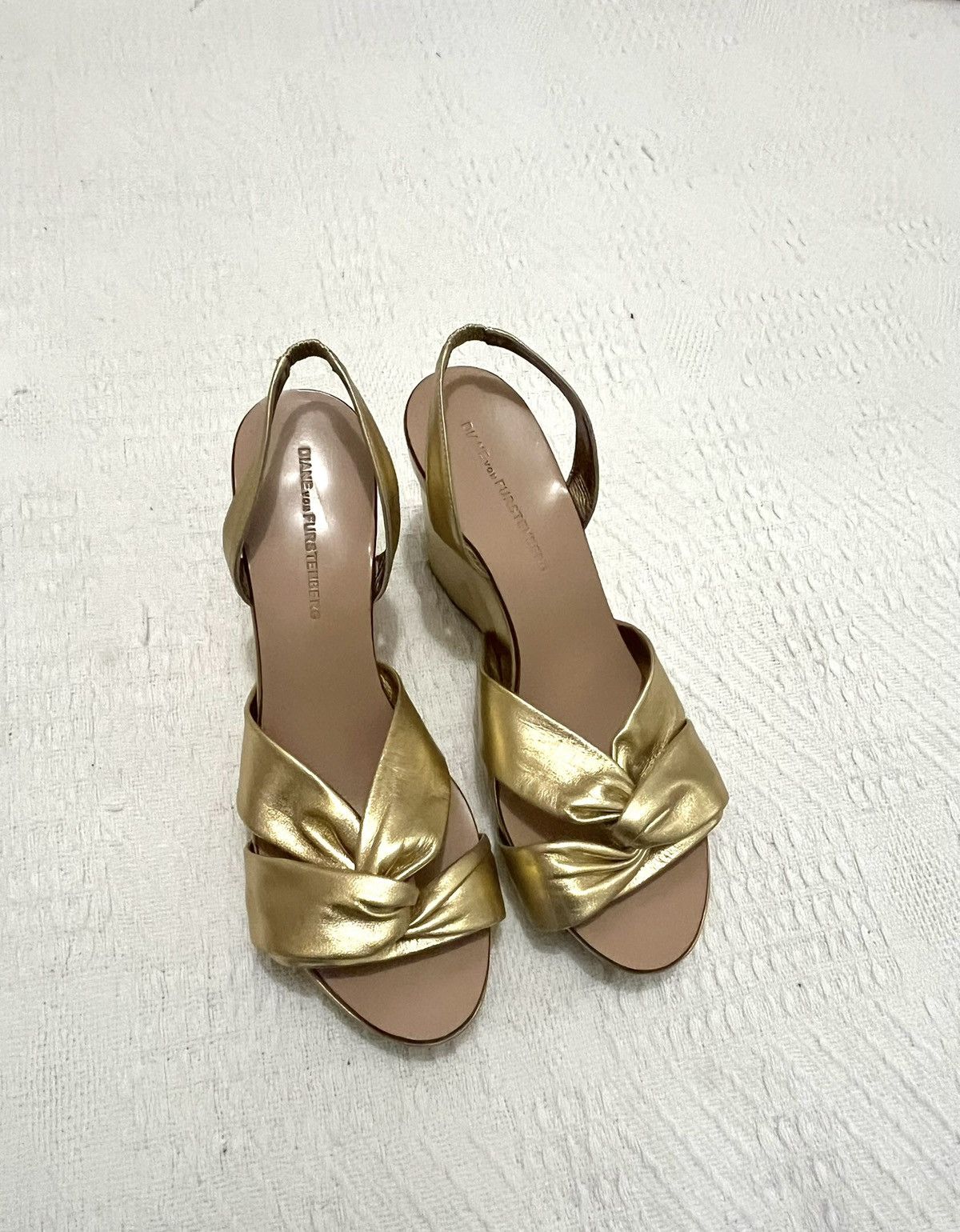 Diane von Furstenberg Diane von furstenberg vintage gold wedges (gold) Size US 11 / IT 41 - 2 Thumbnail