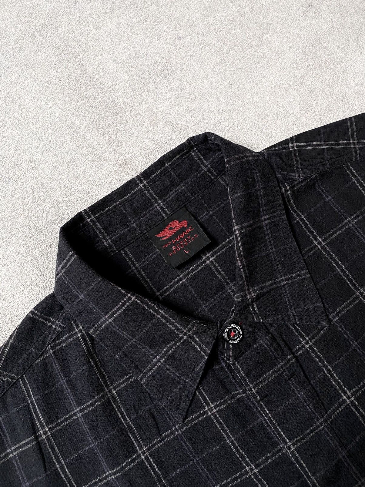 Tony Hawk Vintage Tony Hawk Plaid Shirt Button Size US L / EU 52-54 / 3 - 7 Thumbnail