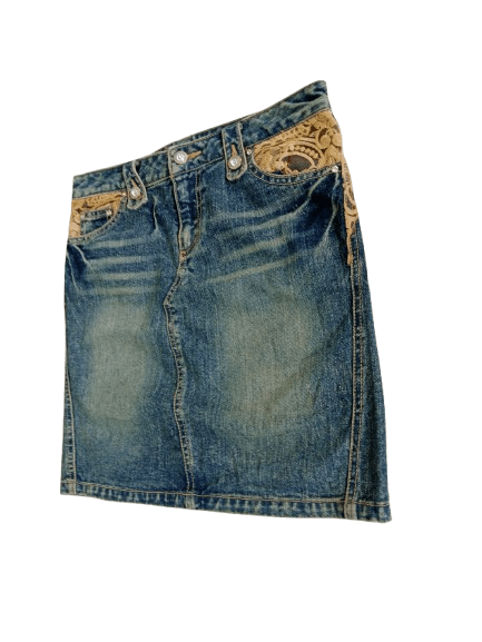 Japanese Brand Lei Firenze Mini Skirts Denim Japanese Brand Size 30" / US 8 / IT 44 - 5 Thumbnail