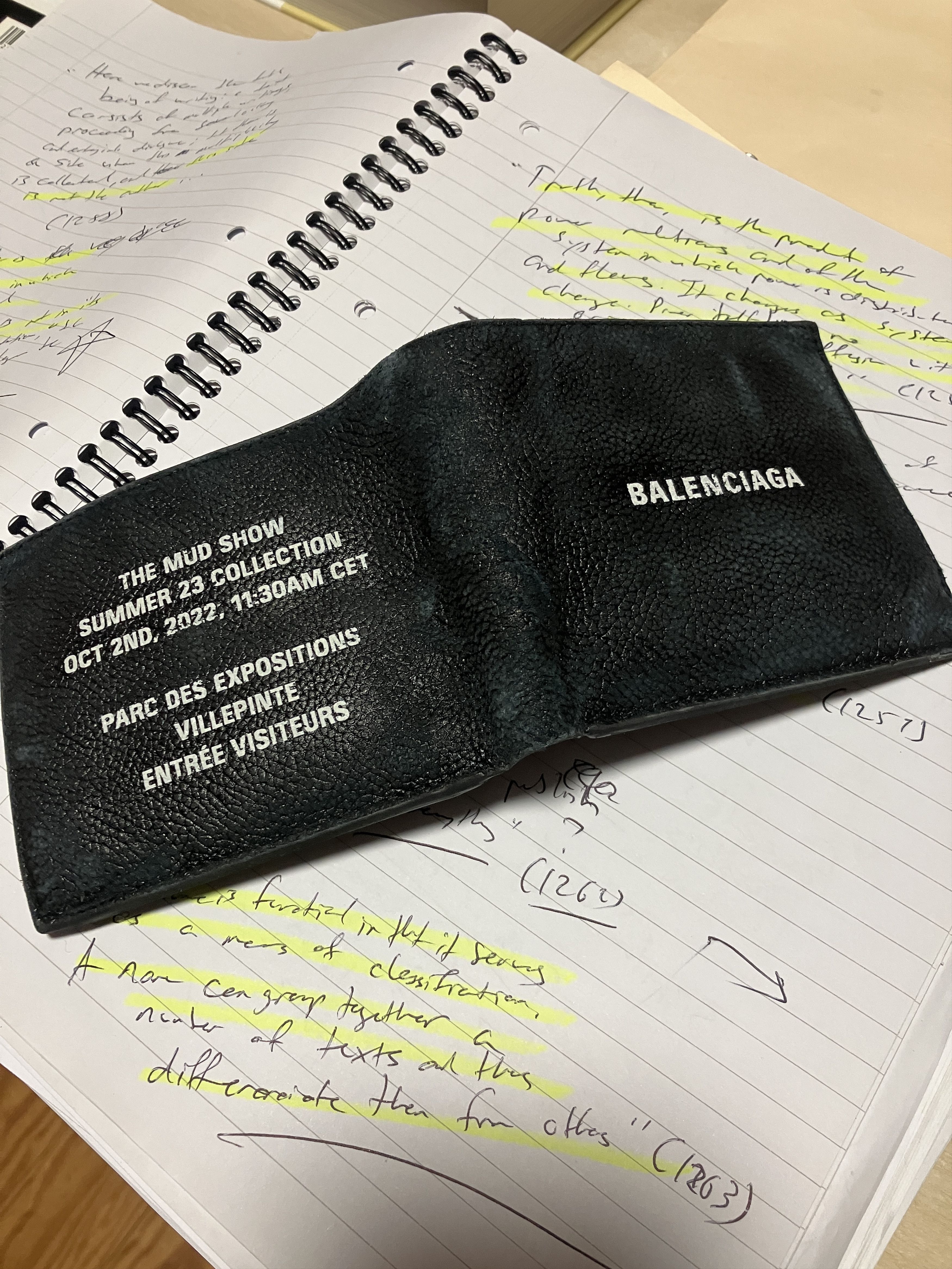 Balenciaga Summer 23 Mud Show Invitation Wallet | Grailed