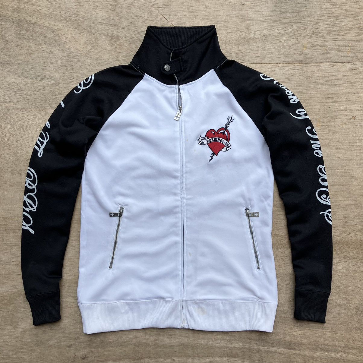 Japanese Brand BERNINGS SHO LOVE SKULL TRACKTOP JACKET Size US L / EU 52-54 / 3 - 8 Thumbnail