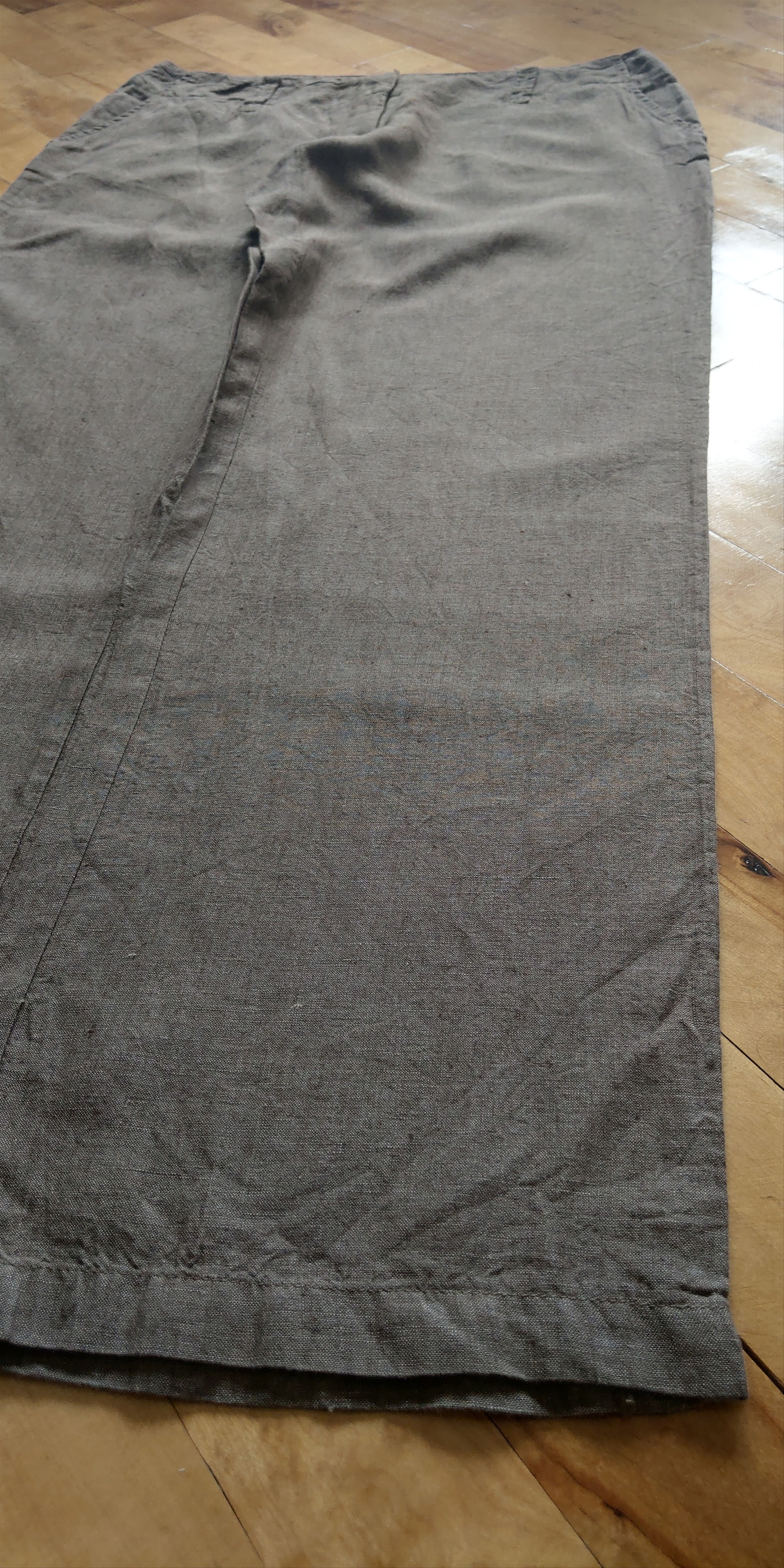 Vintage 100% Linen Pants Flared Baggy Minimalist y2k Vintage Size US 33 - 2 Thumbnail