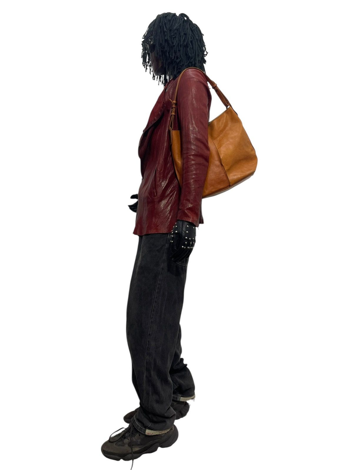 Leather Full Leather Patina Unknown Handmade Shoulder Bag 7🟩 Size ONE SIZE - 2 Thumbnail