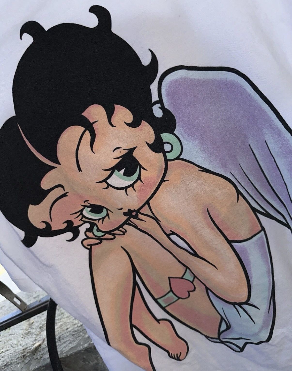 Changes VTG Betty Boop Shirt Angel Wings Double Sided NOS Size US M / EU 48-50 / 2 - 6 Thumbnail