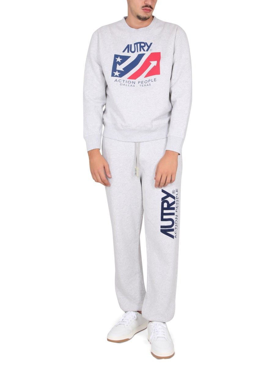 AUTRY o1y0526 Logo Sweatshirt in Light Gray Size US M / EU 48-50 / 2 - 4 Thumbnail