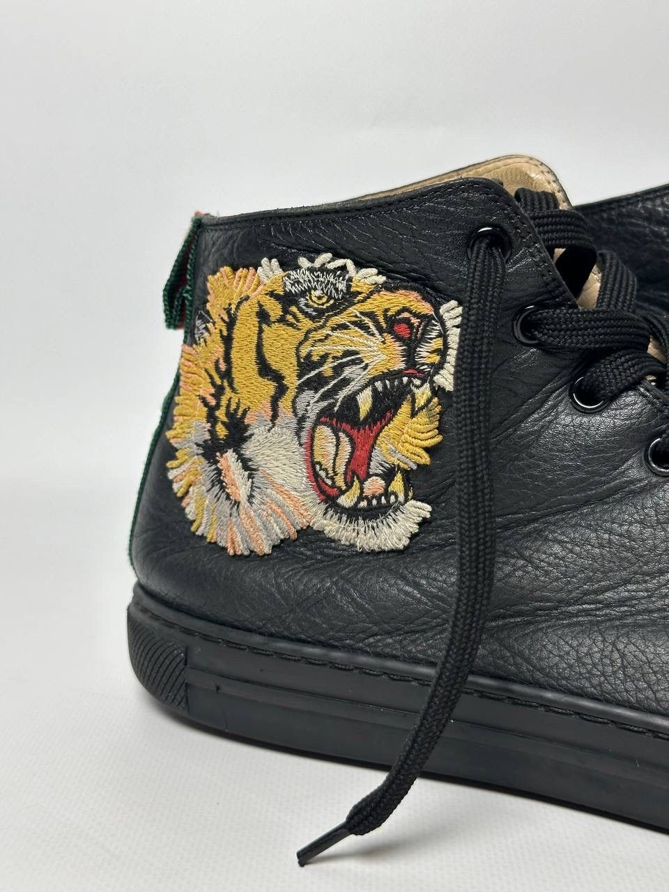 Gucci Gucci Tiger Head Leather High-Top Shoes Size US 8.5 / EU 41-42 - 2 Thumbnail