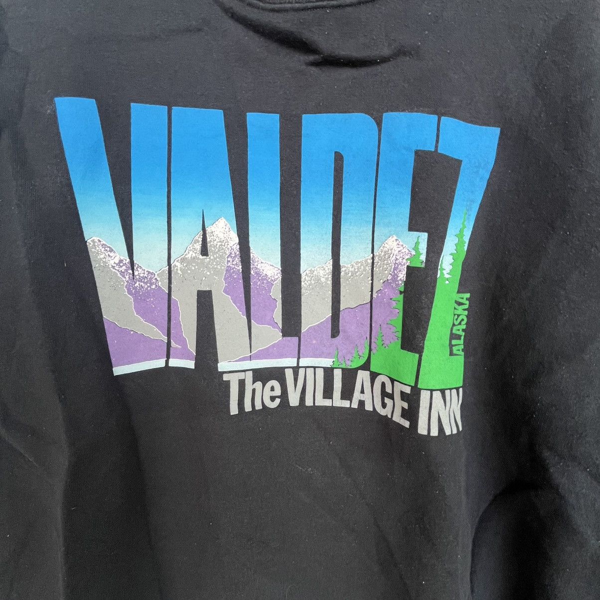 Other Vintage 90s Valdez Alaska Black Crewneck Sweatshirt Size L Size US L / EU 52-54 / 3 - 5 Thumbnail