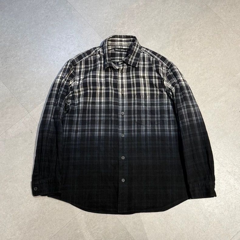 Issey Miyake ISSEY MIYAKE 2013SS Plaid Gradient Shirt - dmc Size US M / EU 48-50 / 2 - 1 Thumbnail