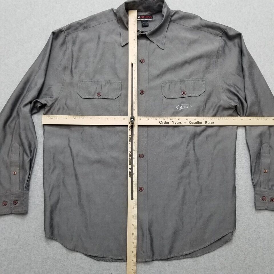 Guess GUESS Shirt Men Large Pockets Button Down Long Sleeve Size US L / EU 52-54 / 3 - 2 Thumbnail