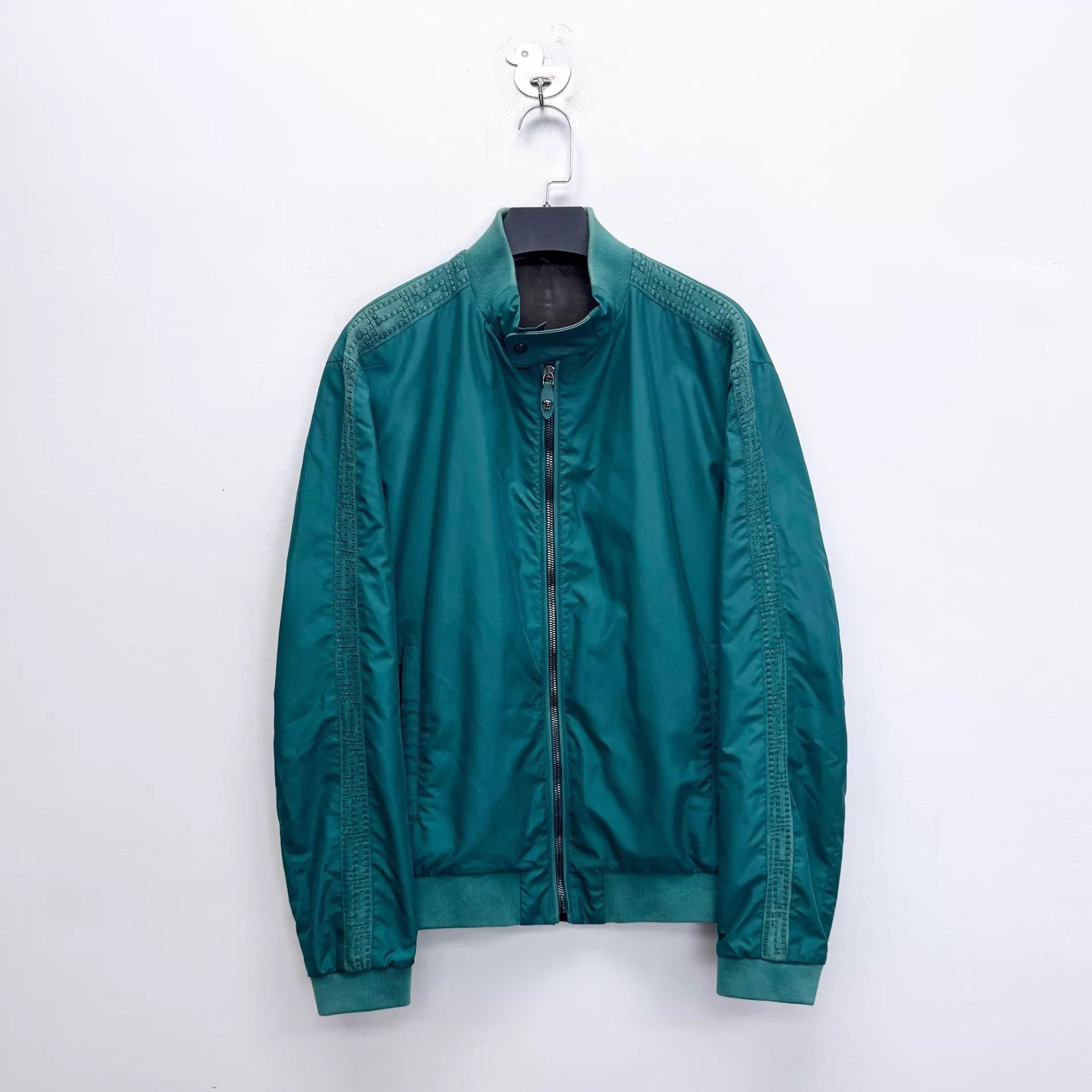 Versace Versace Lake Green Medusa Zip-Up Jacket 48 Size US M / EU 48-50 / 2 - 1 Thumbnail