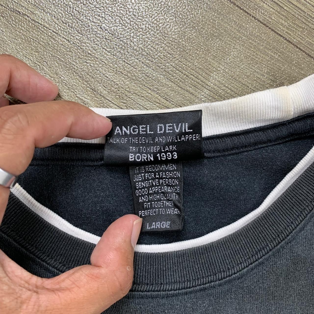If Six Was Nine × Japanese Brand × Le Grande Bleu (L.G.B.) Y2K Angel Devil Dragon Double Layerd Tee Size US L / EU 52-54 / 3 - 8 Thumbnail