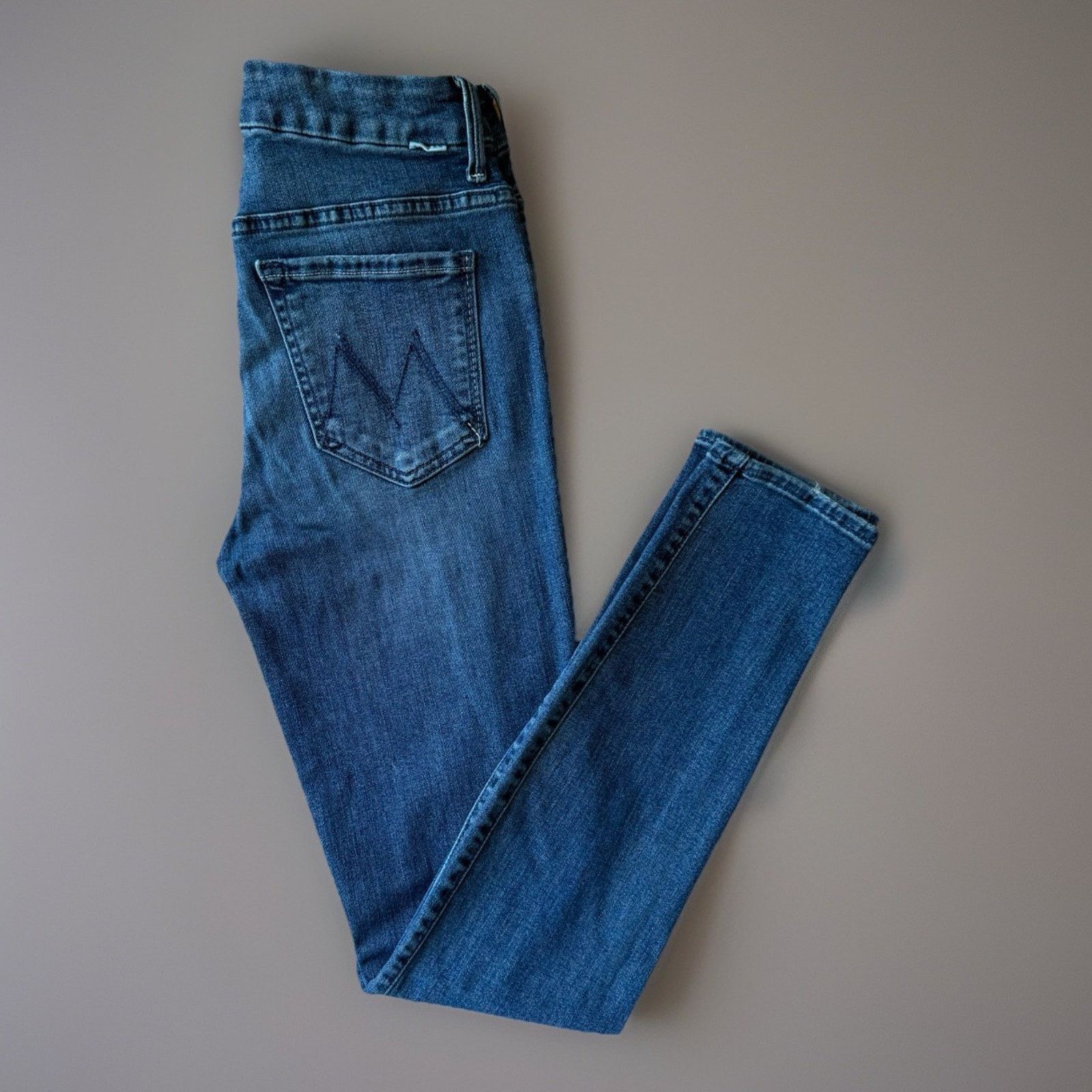 MOTHER Mother Looker Jeans Women's 25 Blue High Waisted Medium Wash Size 25" / US 0 / IT 36 - 1 Thumbnail