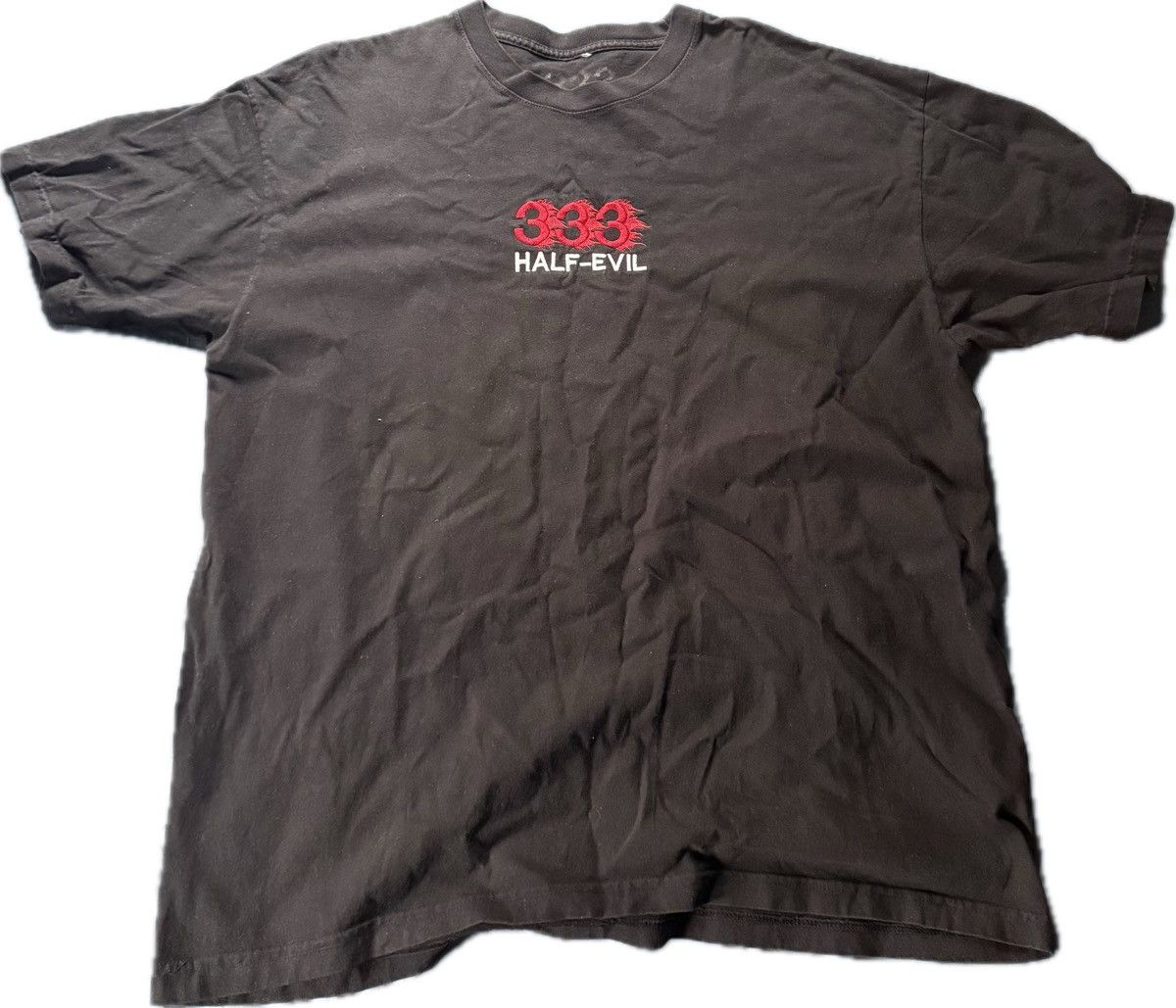 Half Evil Half Evil Embroidered Flame Logo T-Shirt Size US XL / EU 56 / 4 - 1 Thumbnail