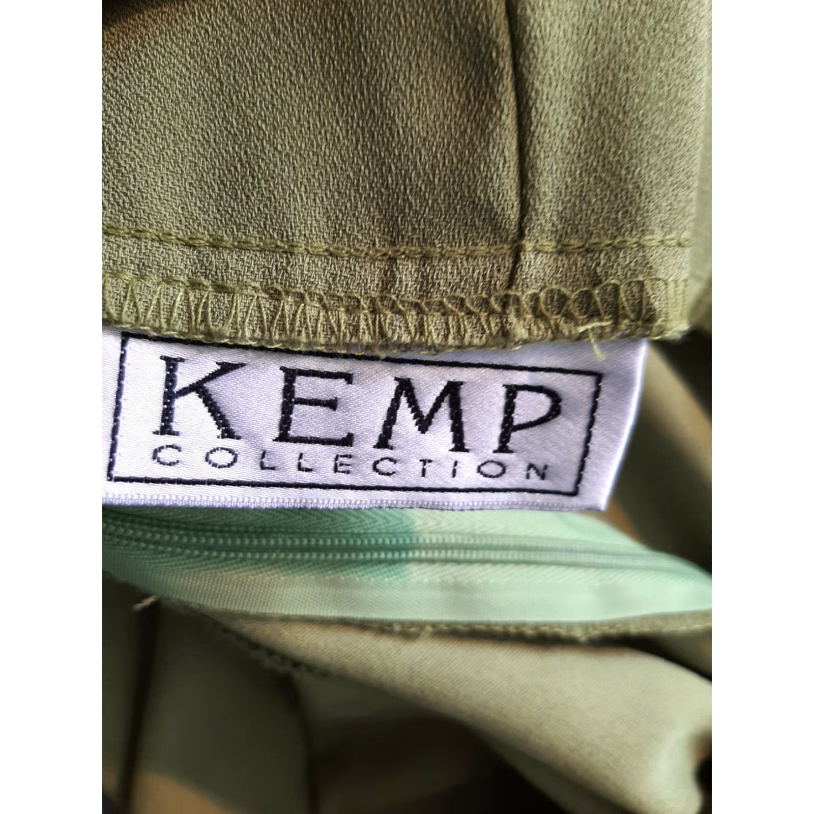 Vintage Kemp Collection Green Polyester Pants Womens Size 14 Size 36" / US 14 / IT 50 - 4 Thumbnail