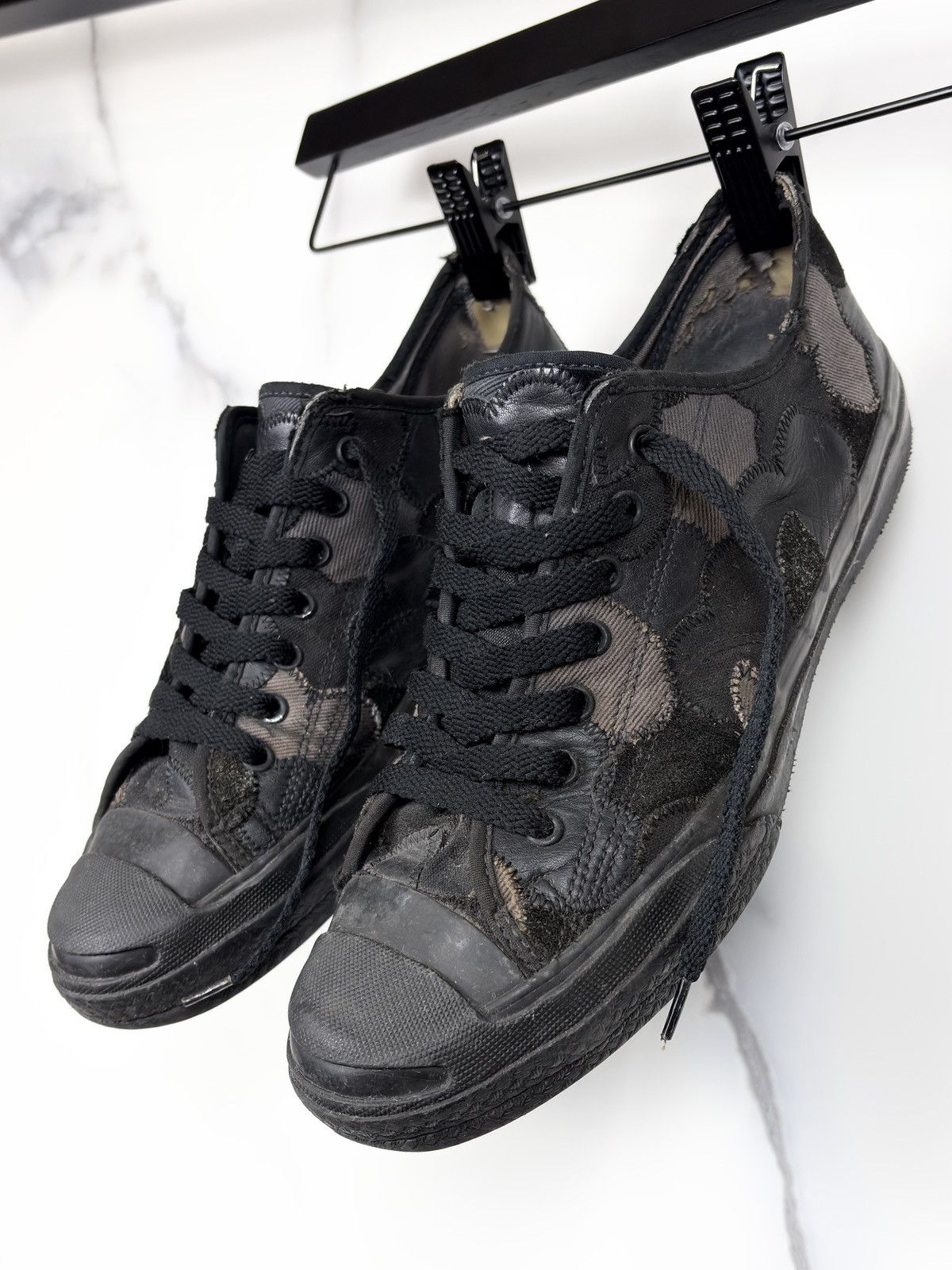 Converse × Number (N)ine Number Nine x converse Zip Sneakers | Grailed