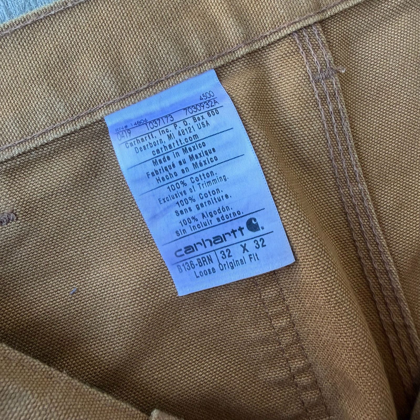 Carhartt × Vintage Carhartt brown double knee work wear carpenter pants Size US 32 / EU 48 - 7 Thumbnail