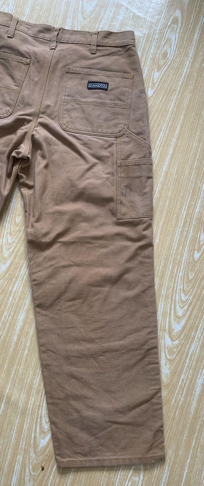 Japanese Brand Dirty Dakota Carpenter Double Knee Workwear Canvas Pants Size US 30 / EU 46 - 14 Thumbnail