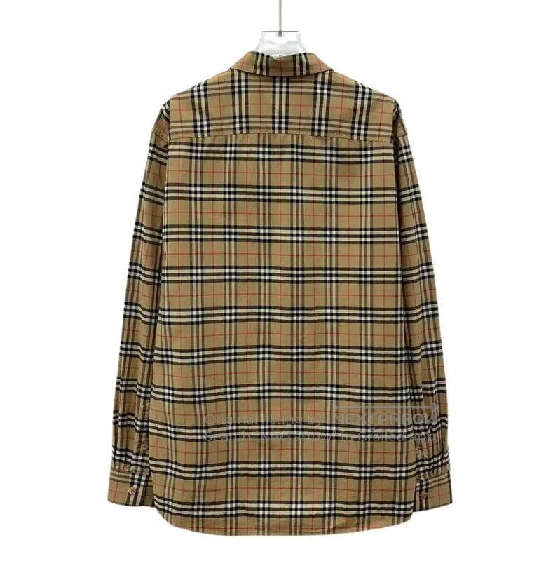 Burberry Burberry Brown Checkered Cotton Women's Shirt. Size XL / US 12-14 / IT 48-50 - 2 Thumbnail