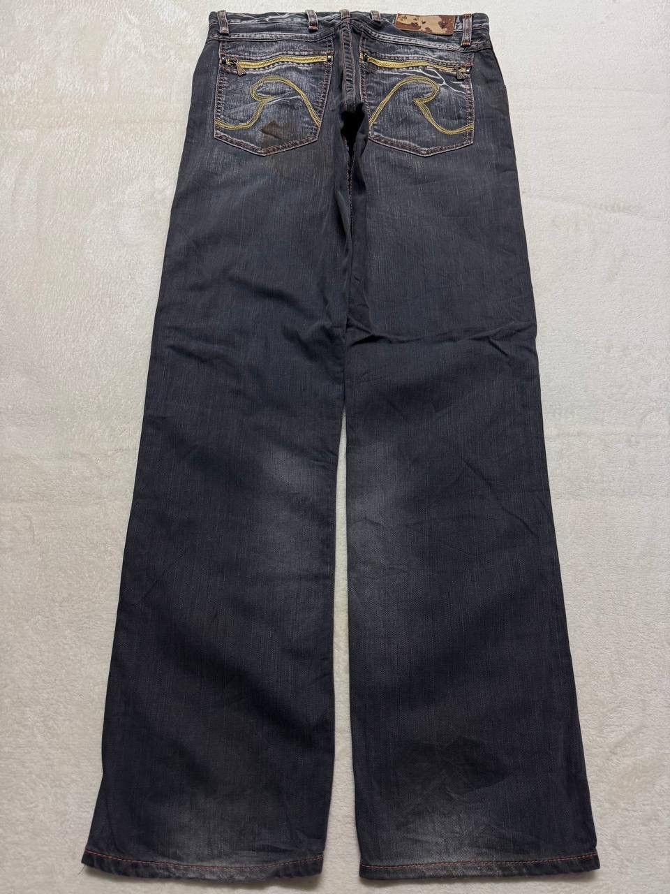 Japanese Brand SICK Vintage Replay Smoke Washed Style Distressed Denim Jean Size US 31 - 15 Thumbnail