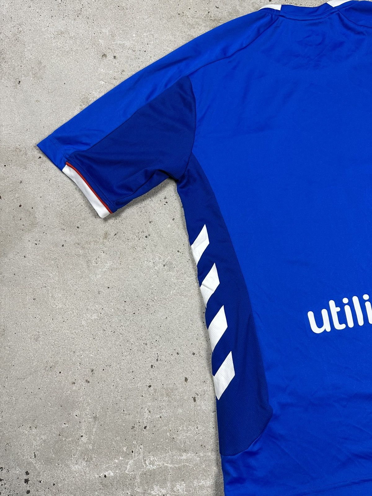 Hummel × Vintage Hummel x Rangers 2018/2019 Home Jersey Soccer T Shirt Size US S / EU 44-46 / 1 - 11 Thumbnail
