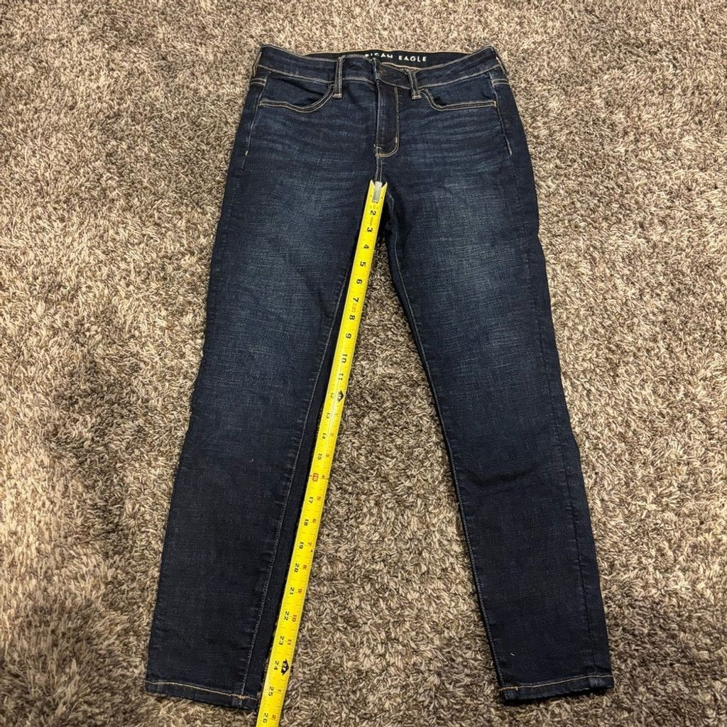 American Eagle Outfitters American Eagle Outfitters Women's Deep Indigo Jegging Jeans Size 28" / US 6 / IT 42 - 3 Thumbnail