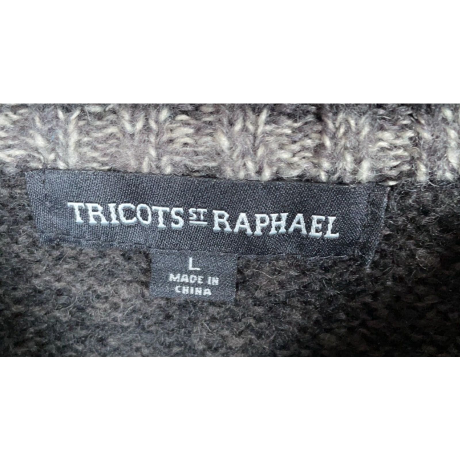 Vintage VINTAGE Tricots St Raphael Fair Isle Sweater Men's Large Charcoal Gray Snowflake Knit Size US L / EU 52-54 / 3 - 3 Thumbnail