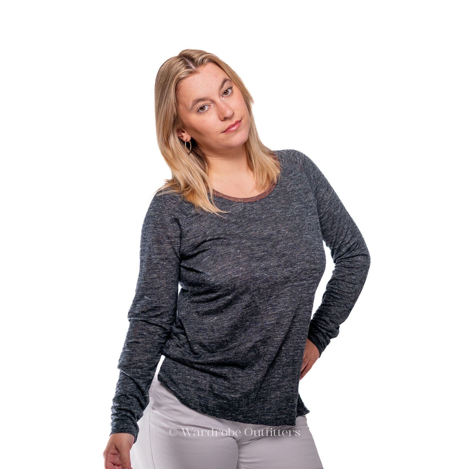 Madewell Missguided Re_Styld Pink Ribbed Thermal Henley Long Sleeve Size S / US 4 / IT 40 - 1 Thumbnail