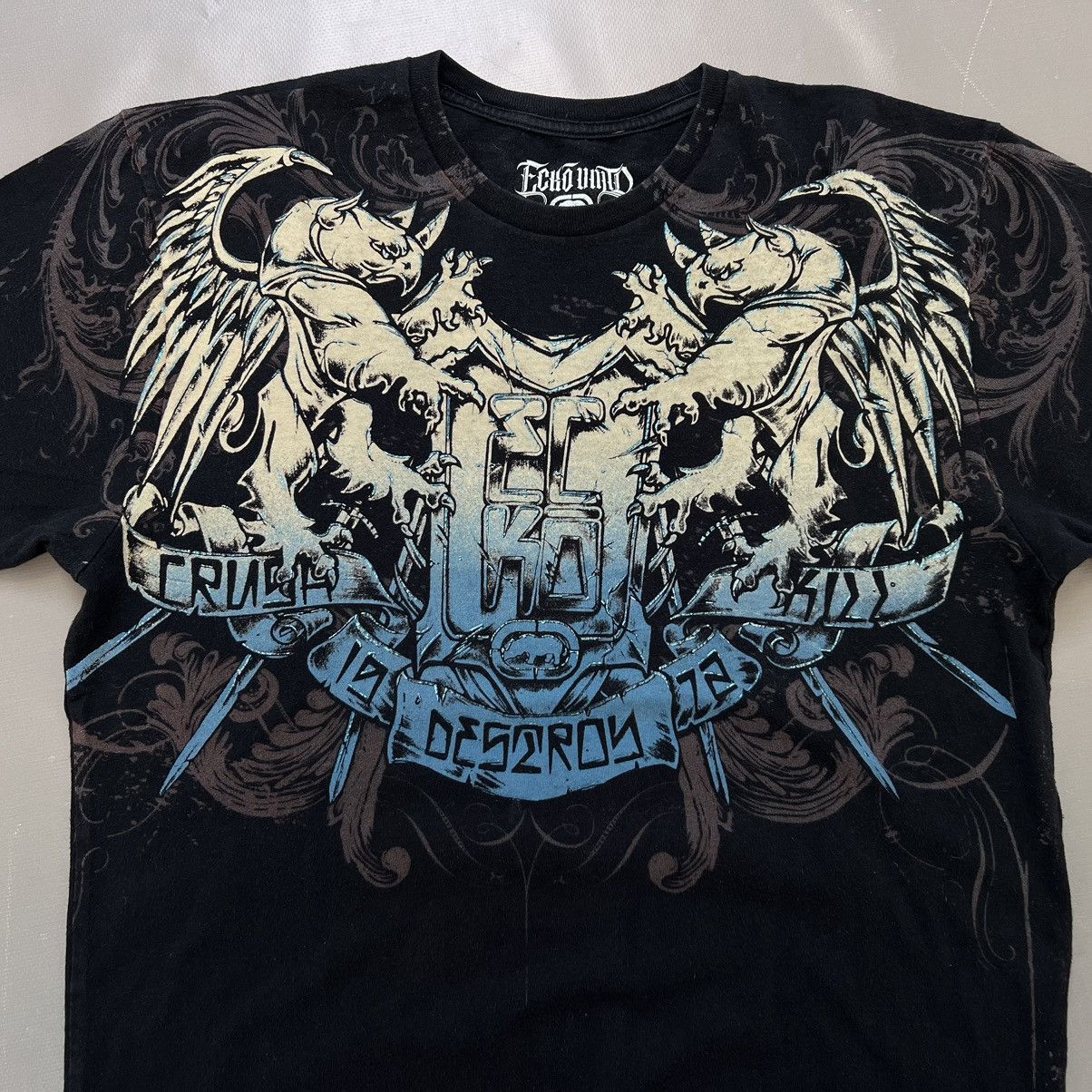 Affliction × Ecko Unltd. × Vintage Ecko Unltd x MMA Cyber Reversed Logo T Shirt Size L Size US L / EU 52-54 / 3 - 7 Thumbnail