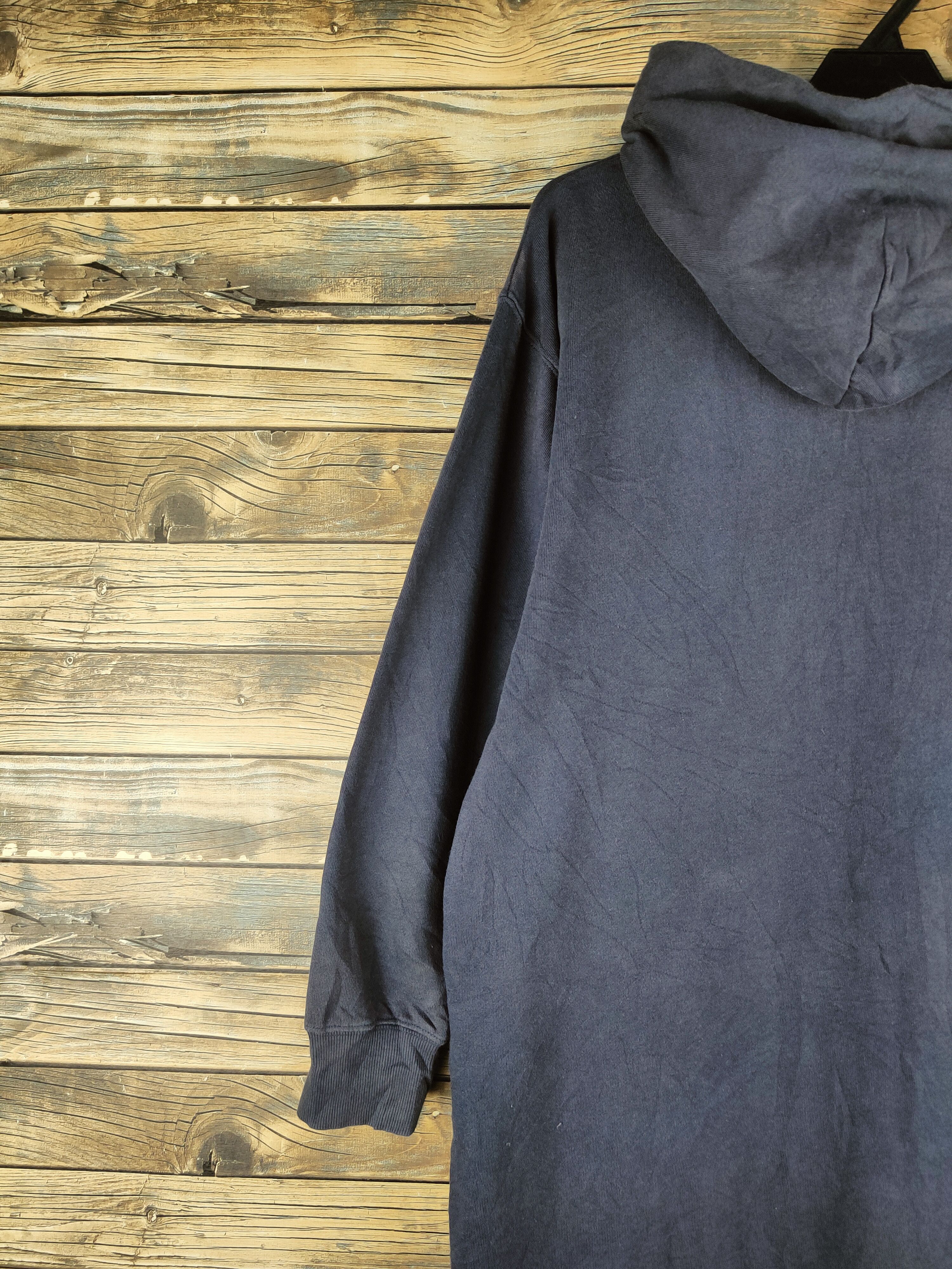 Champion 🔥RARE Champion-Bay Flow Navy Faded Hoodie Long Sweatshirts Size L / US 10 / IT 46 - 10 Thumbnail