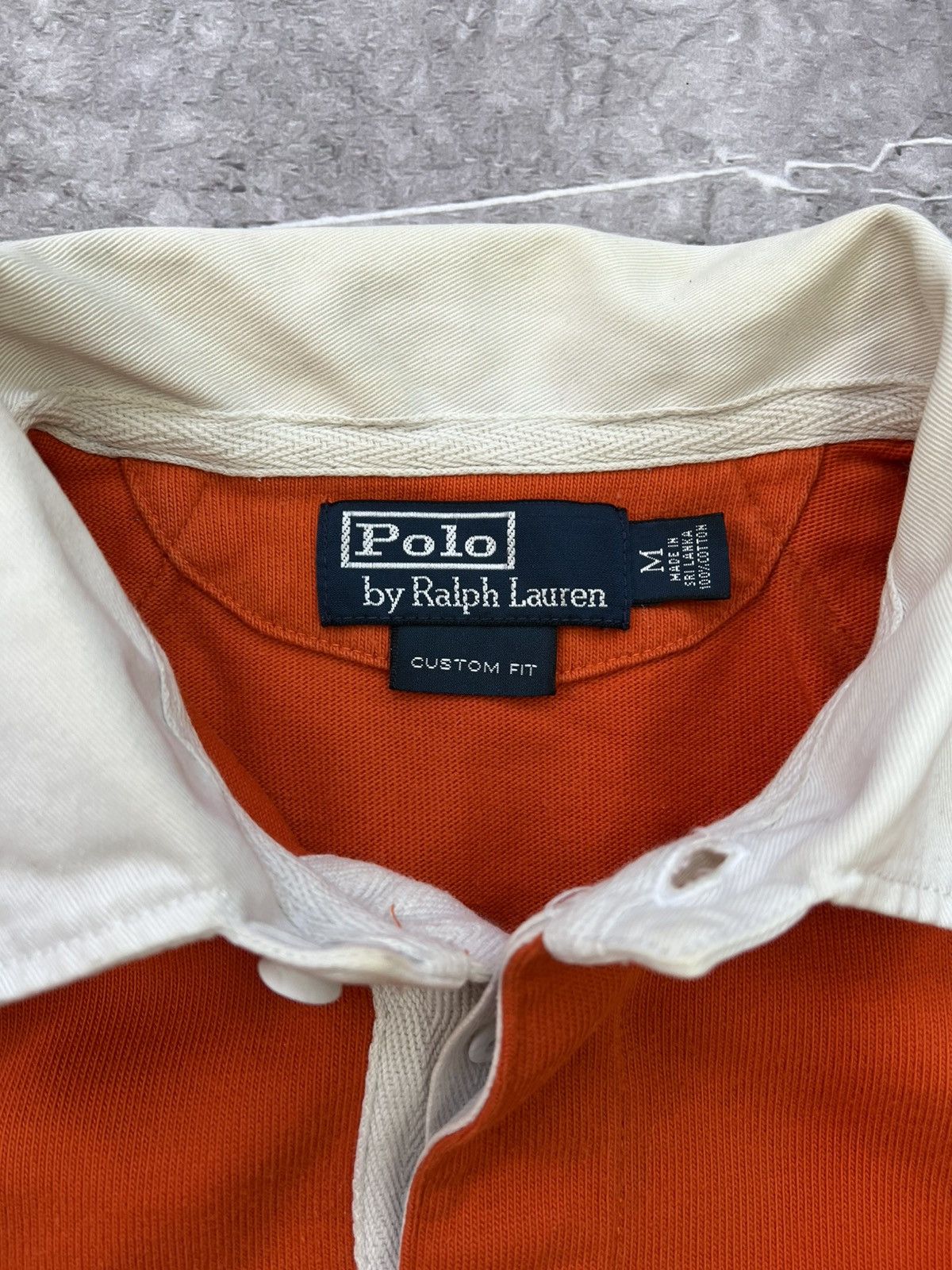 Polo Ralph Lauren × Vintage VINTAGE POLO RAPLPH ORANGE HEAVY RUGBY LONG SLEEVE Size US M / EU 48-50 / 2 - 4 Thumbnail