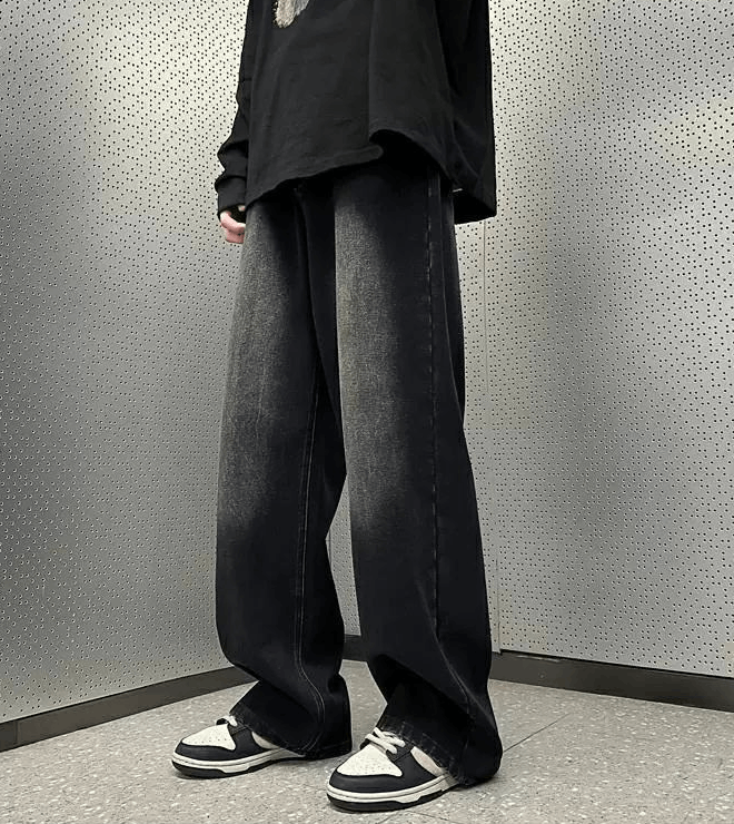 Japanese Brand × Jean Vintage loose distressed oversize American casual jeans Size US 32 / EU 48 - 4 Thumbnail