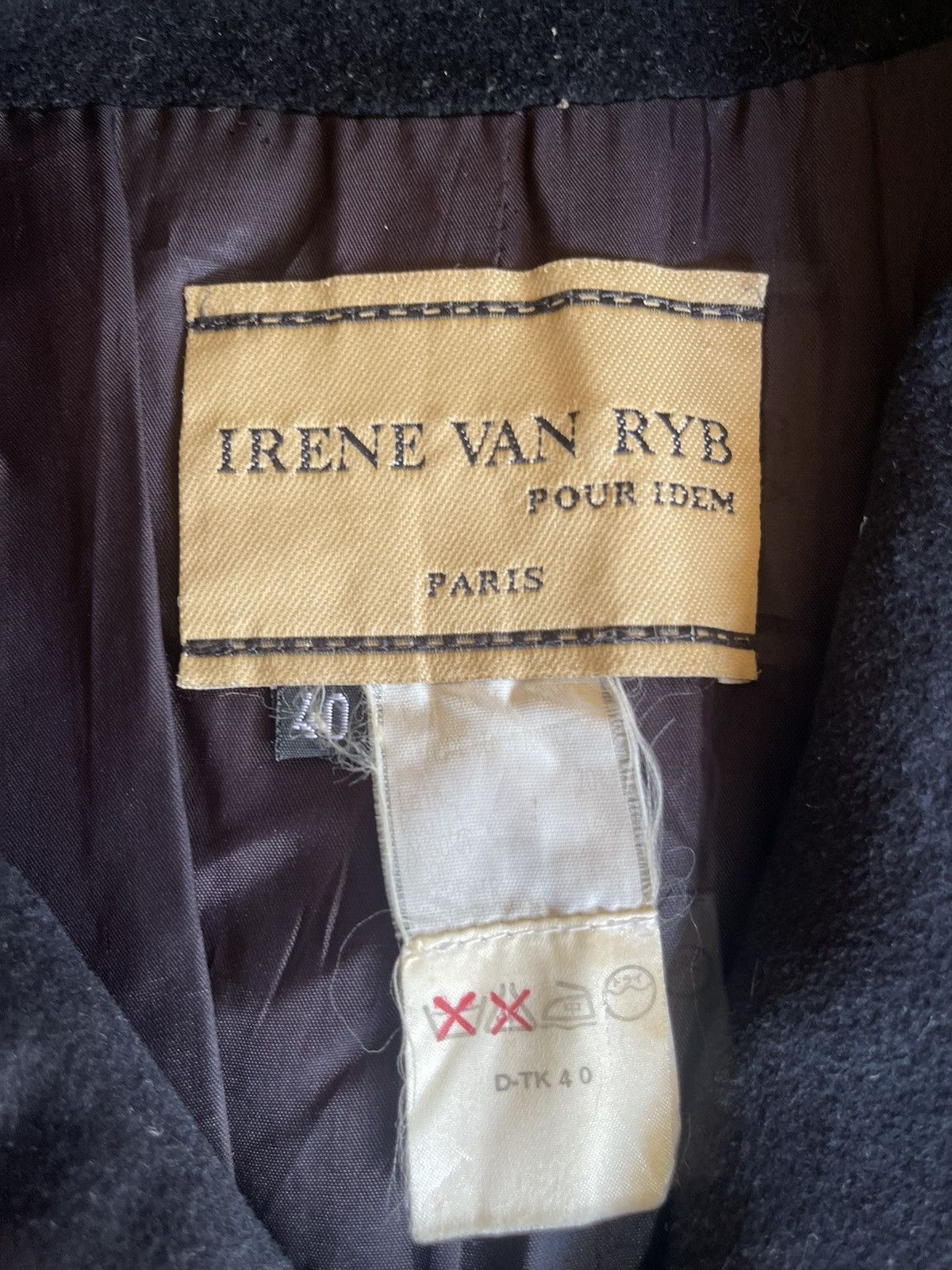 Designer × Japanese Brand IRENE VAN RYB POUR IDEM PARIS WOOL LONG COAT Size S / US 4 / IT 40 - 3 Thumbnail