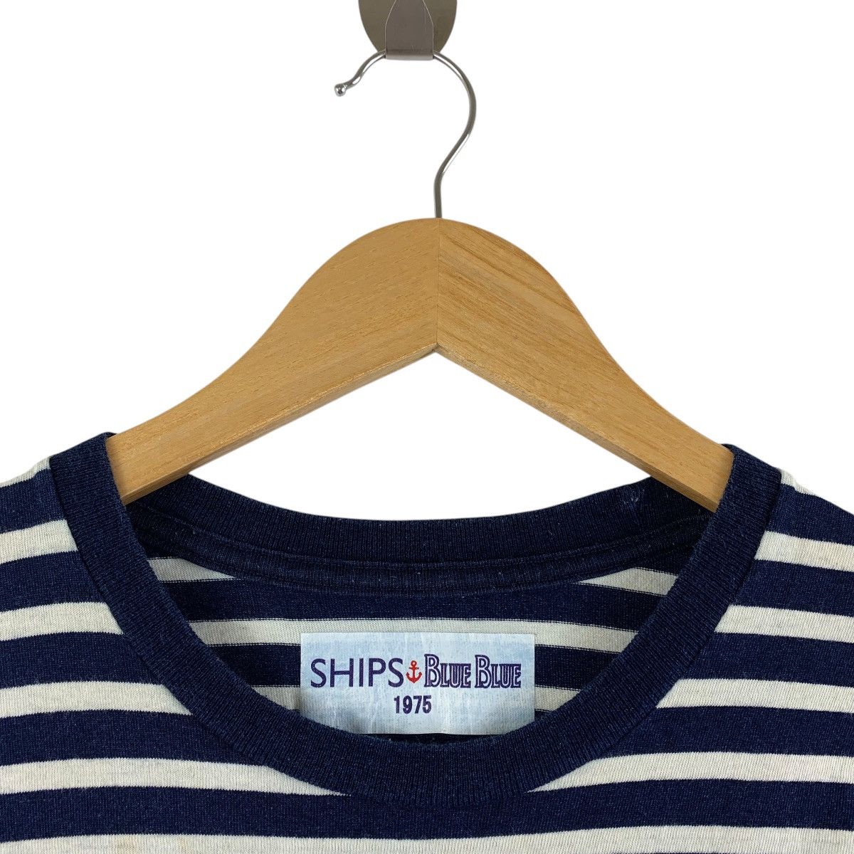 Blue Blue Japan × Japanese Brand × Vintage Vintage BLUE BLUE X SHIP big spellout logo printed tee Size US M / EU 48-50 / 2 - 5 Thumbnail