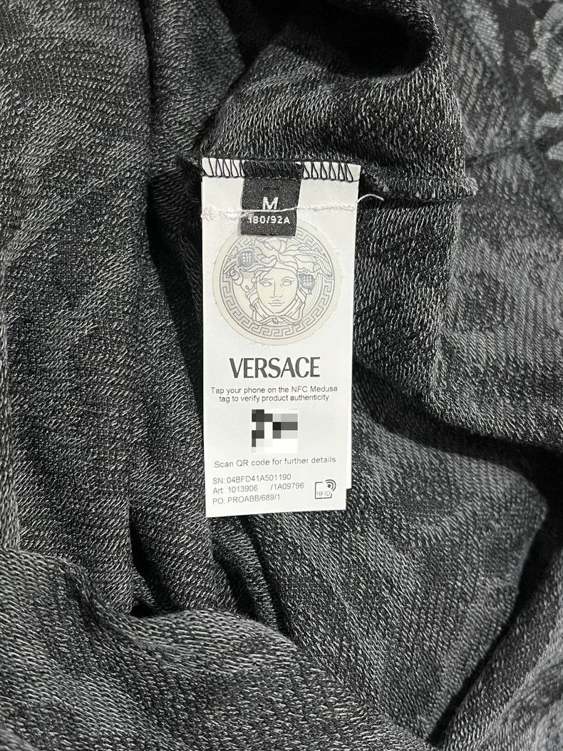 Versace Versace Patterned cotton short-sleeved polo shirt Size US M / EU 48-50 / 2 - 7 Thumbnail