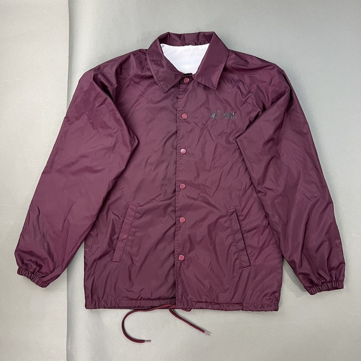 Designer × Welcome Skateboards WELCOME SKATEBOARDS Maroon Windbreaker Size US L / EU 52-54 / 3 - 2 Thumbnail