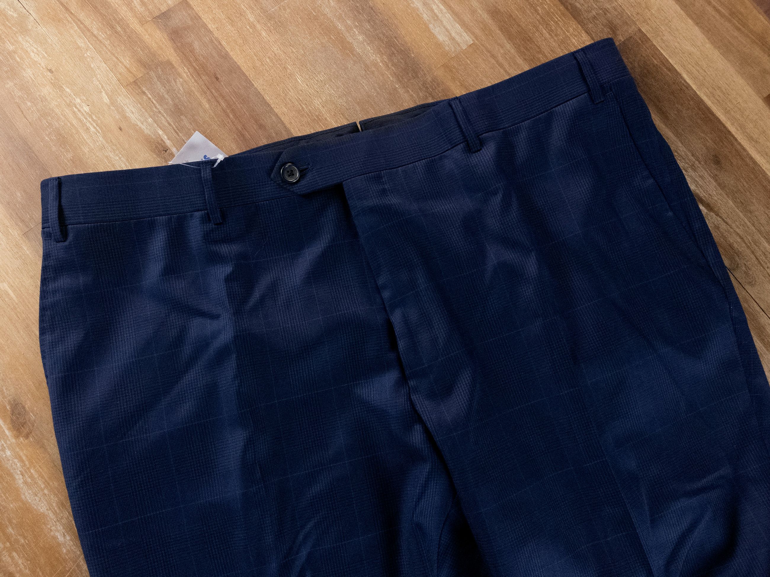 Corneliani CORNELIANI blue glenplaid wool pants Size 40 US / 56 IT Size US 40 / EU 56 - 2 Thumbnail