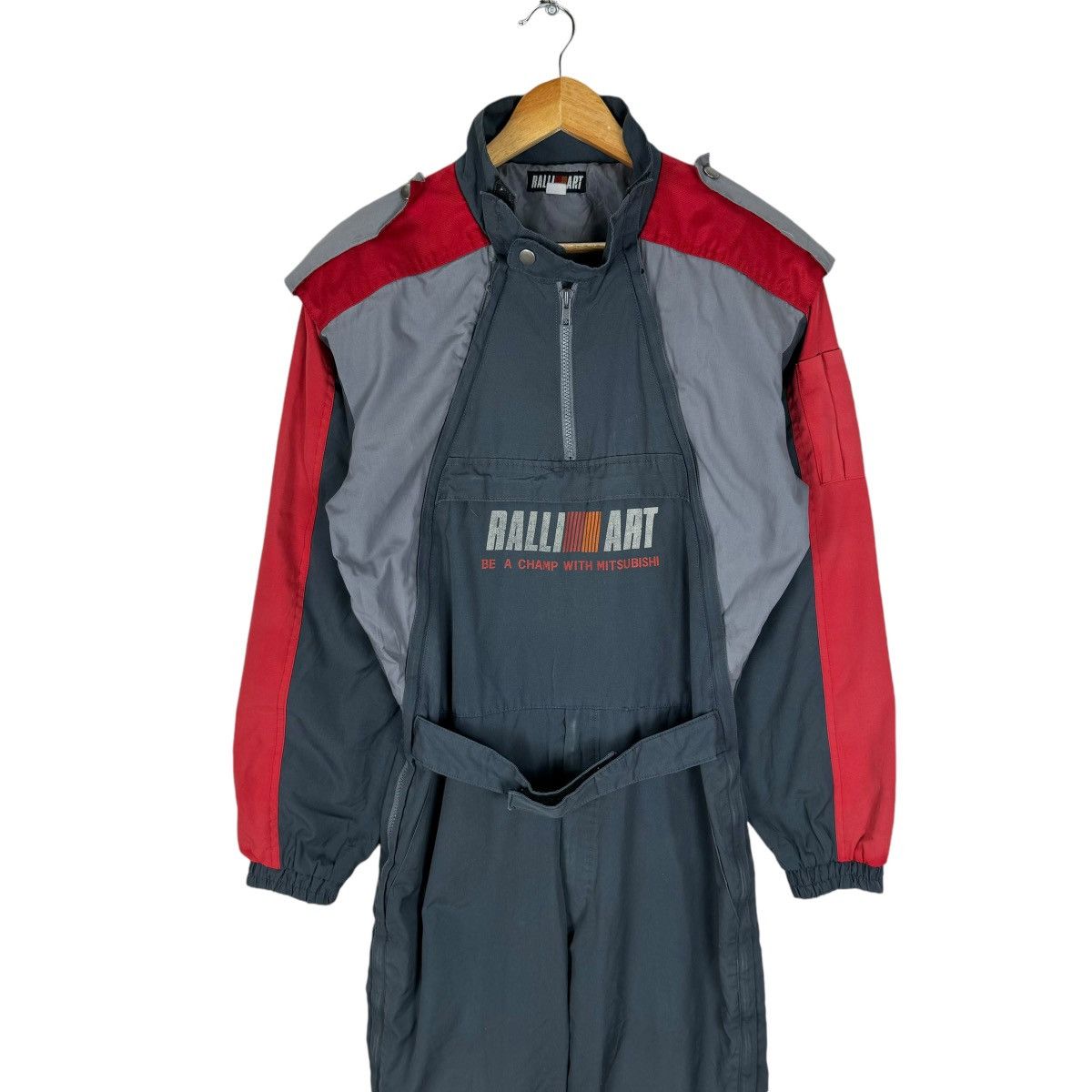 Mizuno 🌟MITSUBISHI RALLY ART MUGEN OVERALL JUMPSUIT Size US 30 / EU 46 - 3 Thumbnail