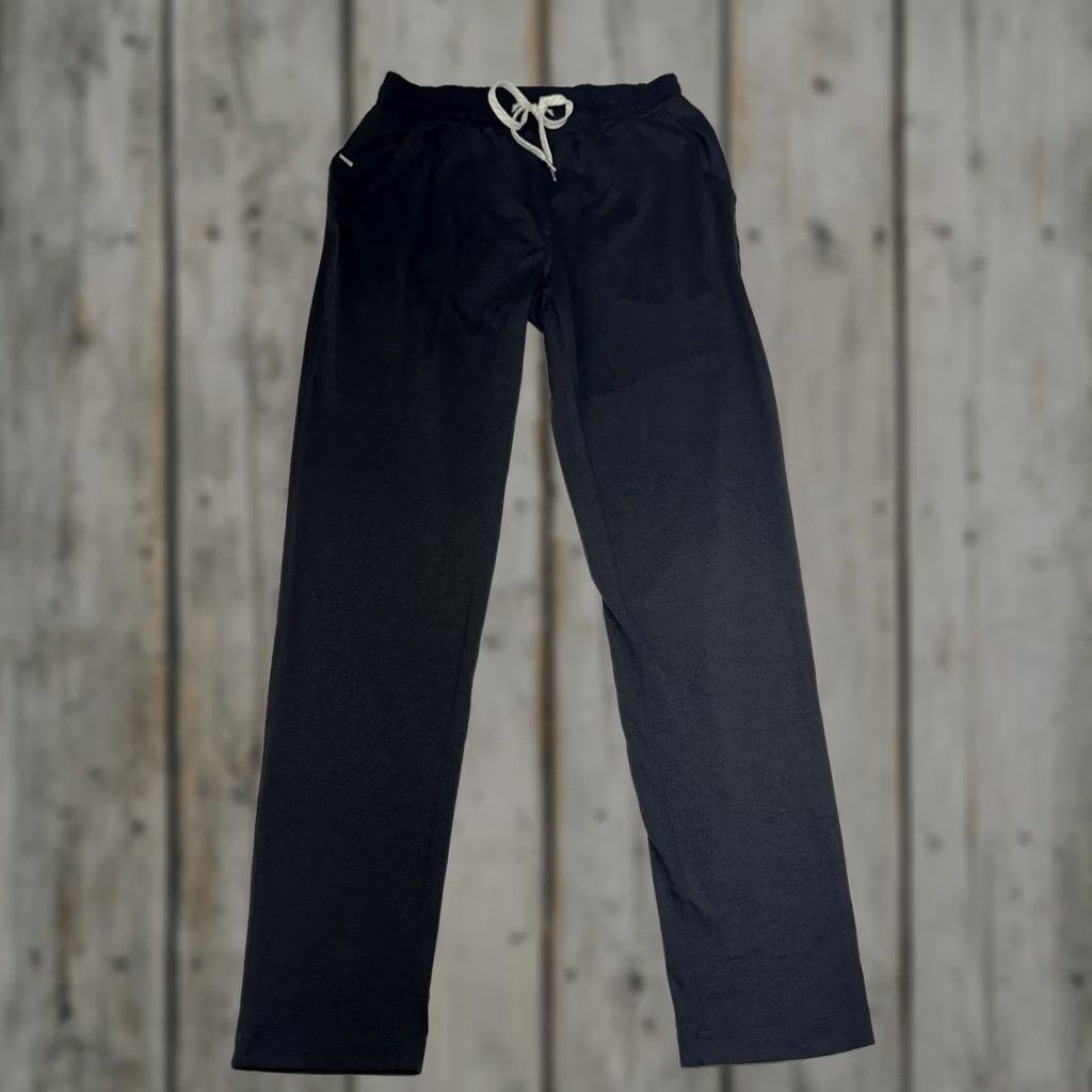 Vuori Vuori Ponto Performance Jogger Men's M Black Heathered Tapered Sweatpants Athletic Zip Pocket Moisture Wicking Inseam 29" V418 Size US 31 - 1 Thumbnail